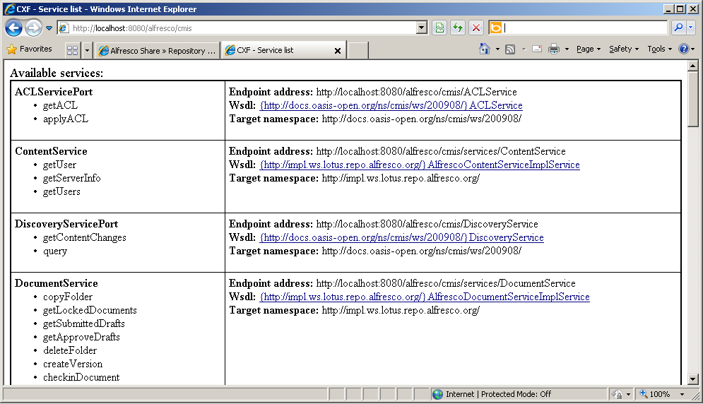 Alfresco ECM Repository
