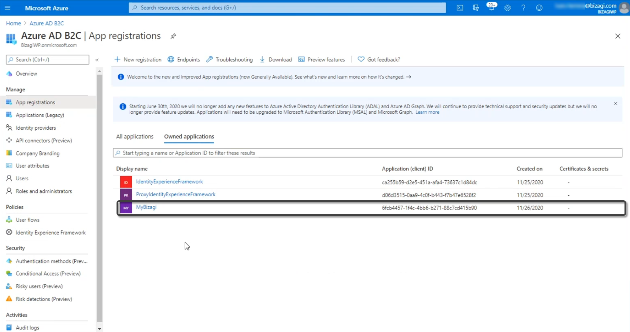 Application Manifest