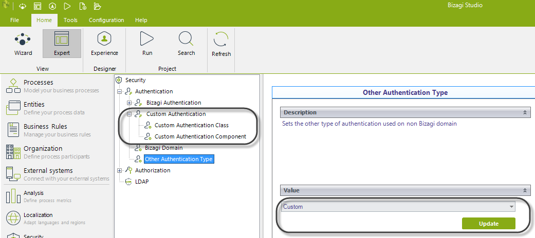 Authentication Mixed Custom