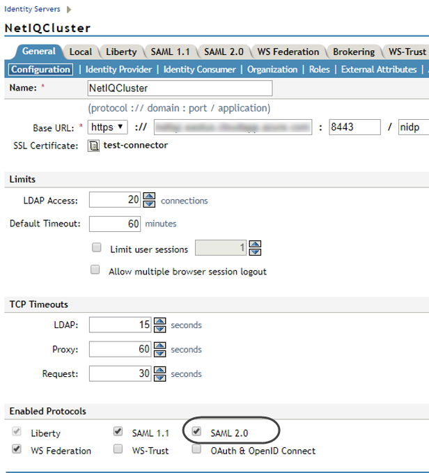 Enable SAML
