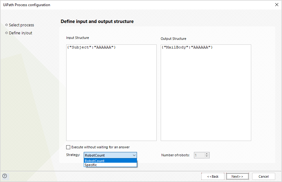 Input Parameters Configuration