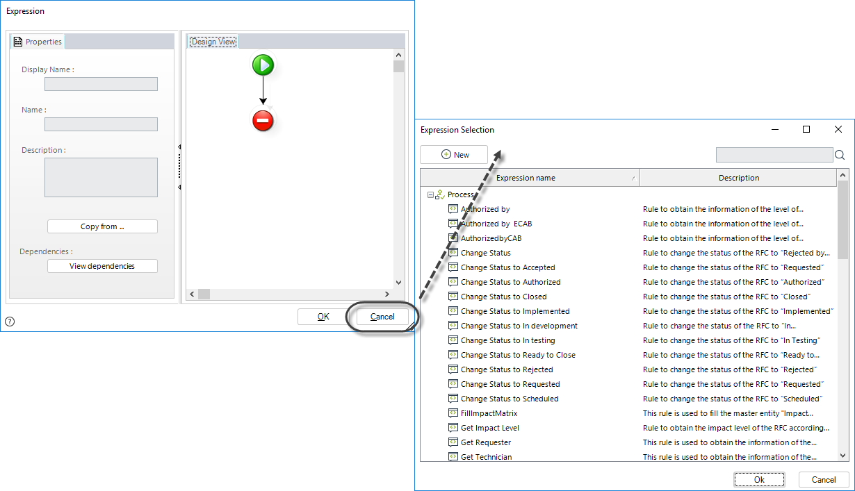 Select Existing Expression
