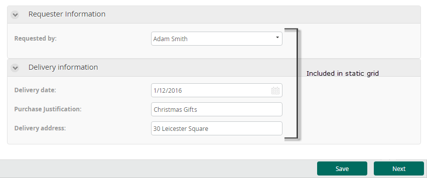 Static Table Work Portal