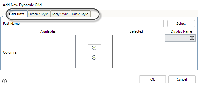 Dynamic Table Properties