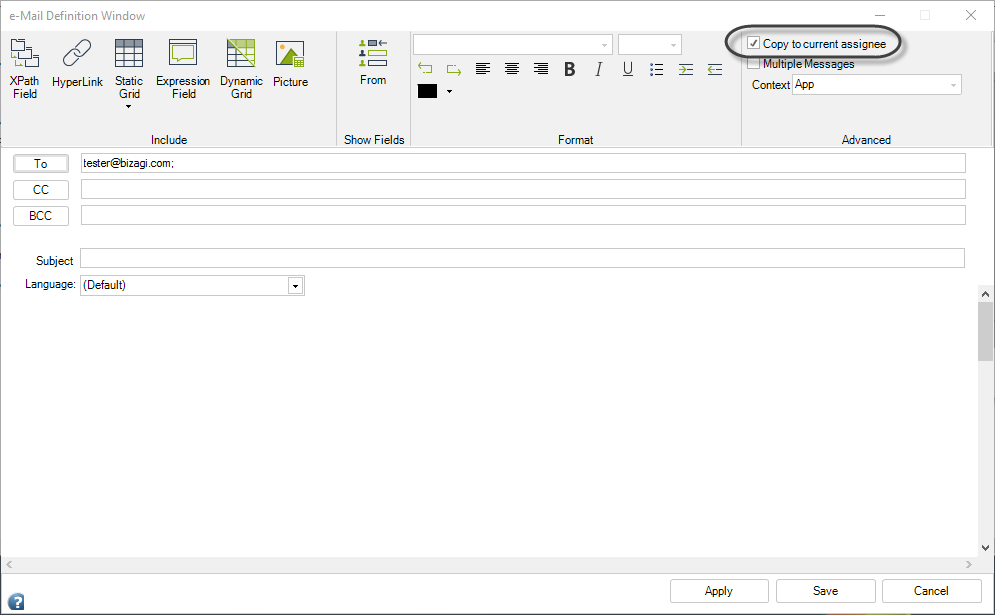 Copy to Current Assignee