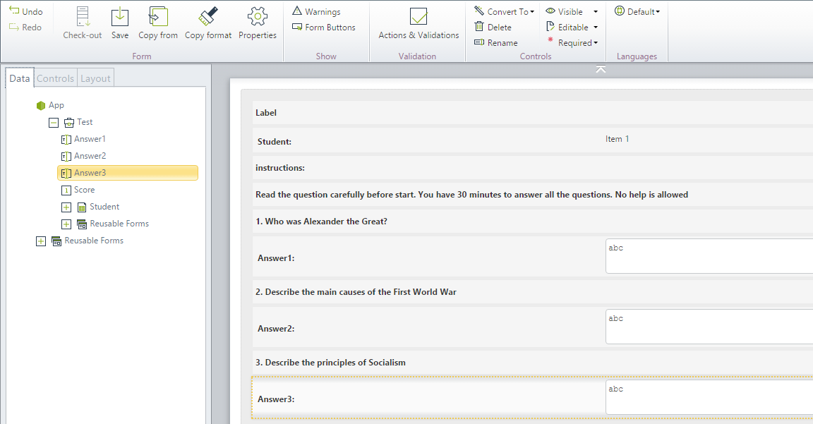 Form Components Example 4