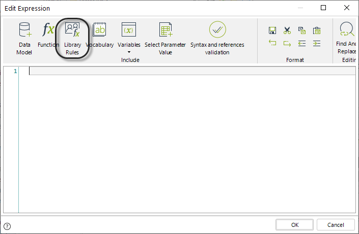 Selecting a Library Rule