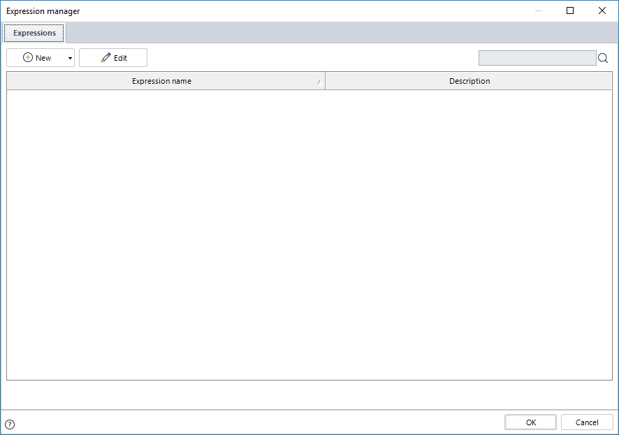 Expression Selection Window