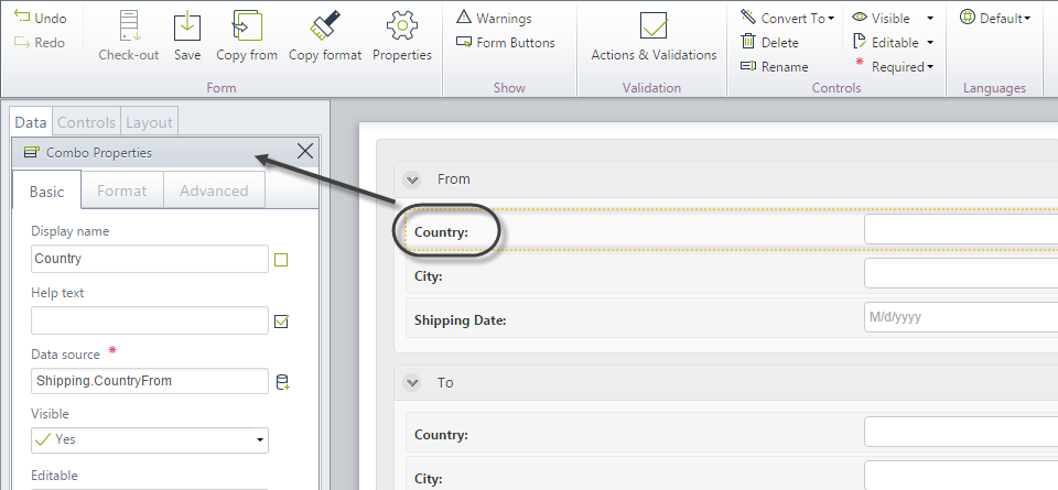 Select Origin Country