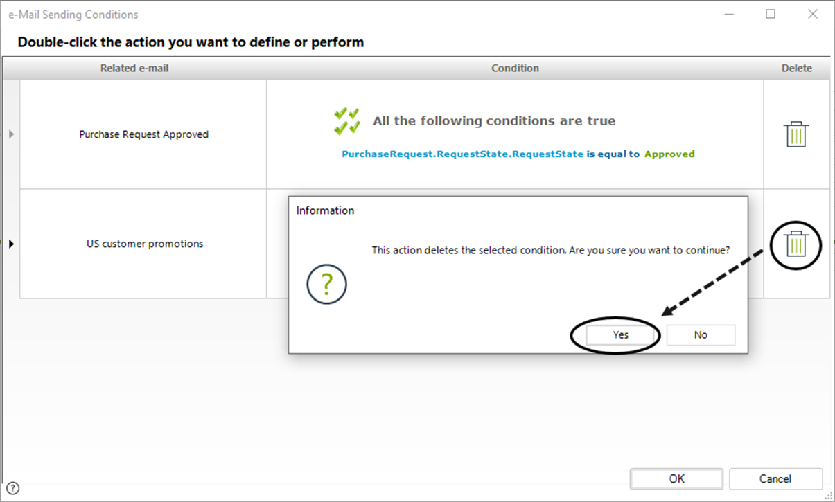 Delete Condition