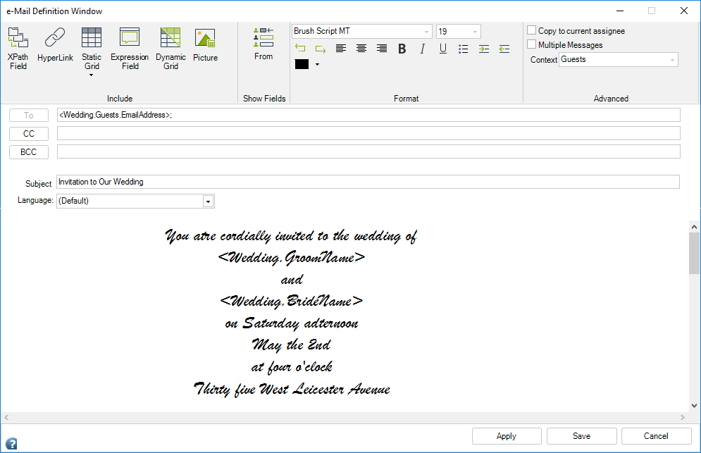 Email Template