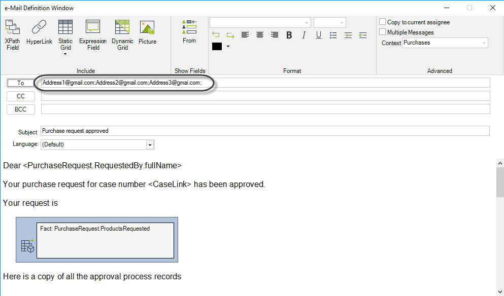 Multiple Addresses
