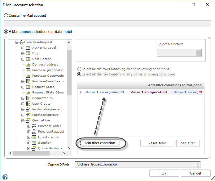 Specify Condition