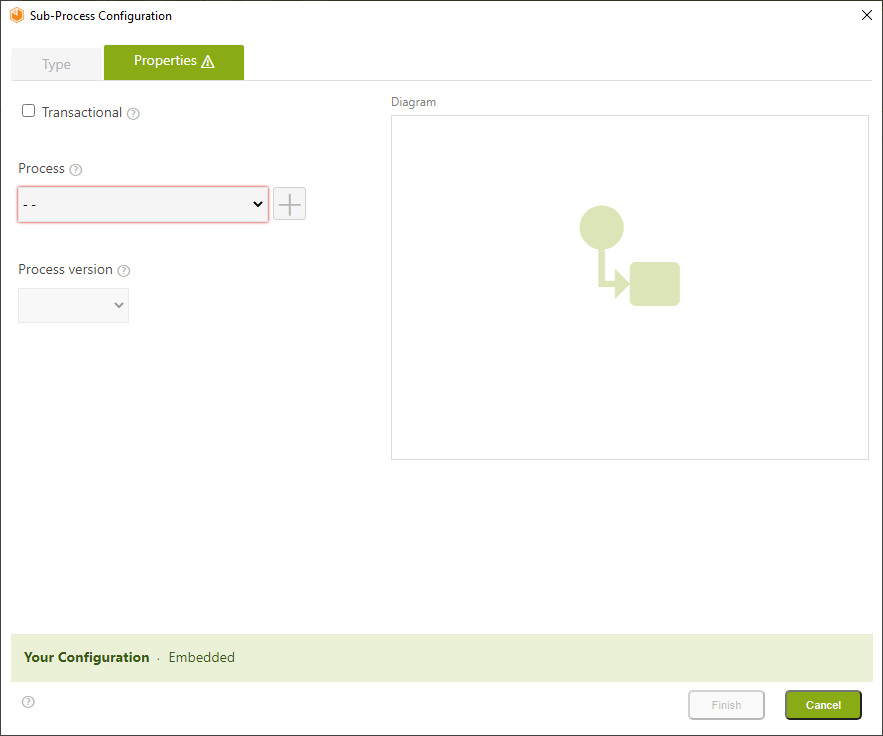 Configure Sub-Process Properties