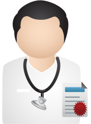 Doctor license icon