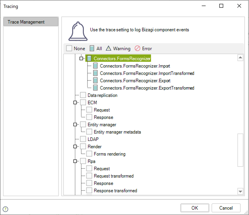 Form Recognizer Trace
