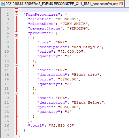 Export Transformed Example