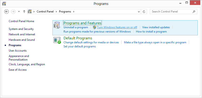 Installing IIS and its components