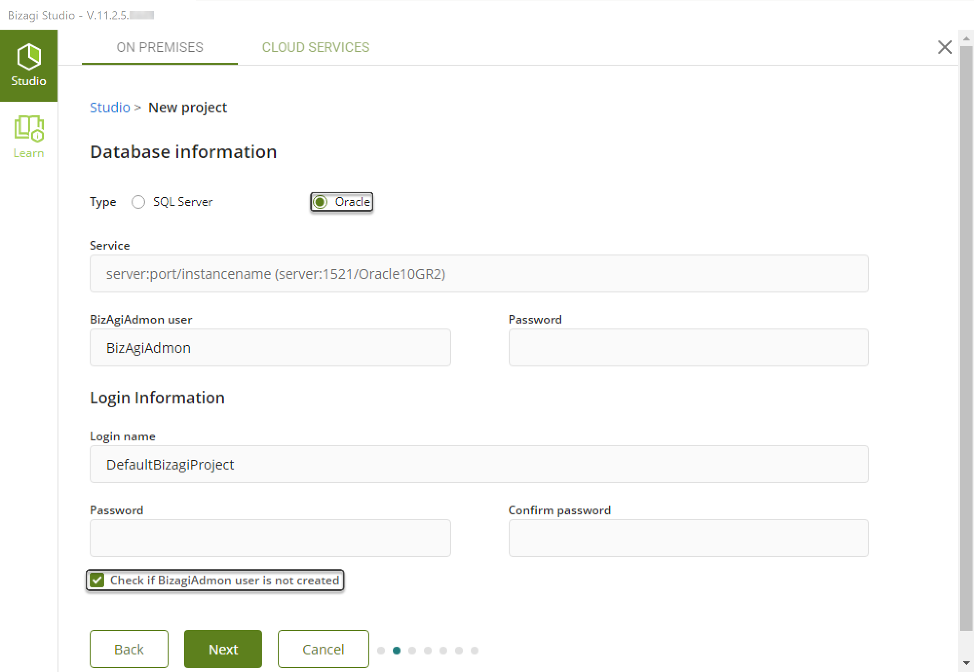 BizagiAdmon Checkbox