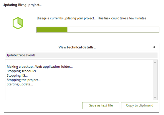 Upgrade Progress